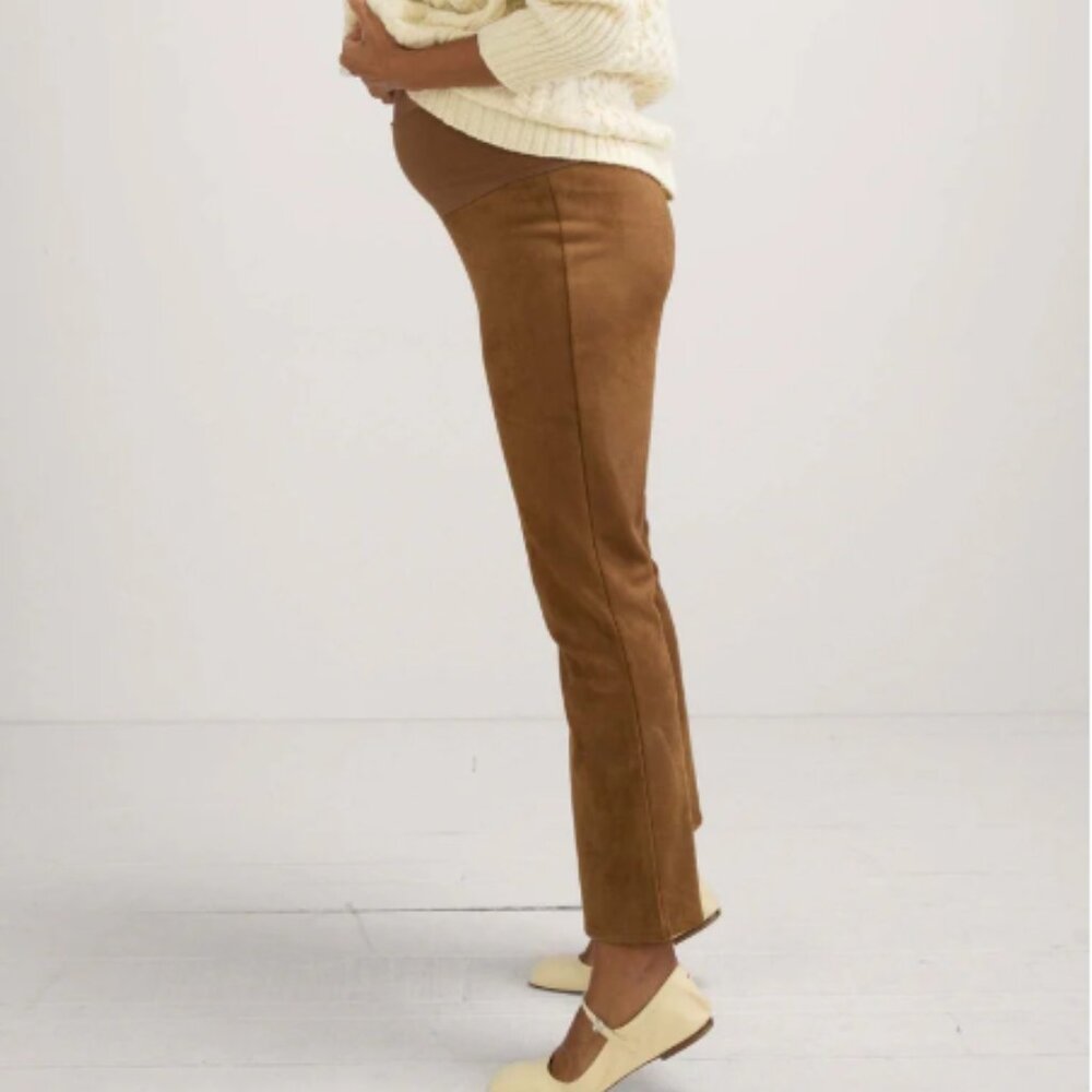 Hatch The Vegan Stretch Suede Crop Flare (M)